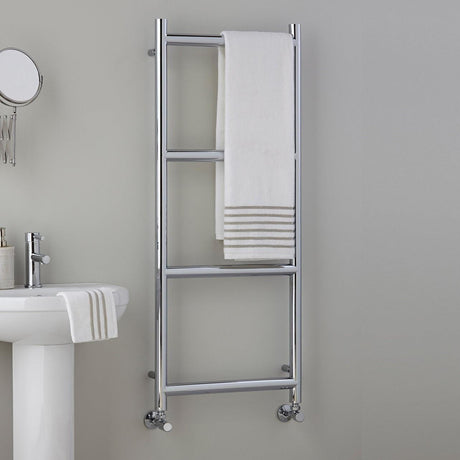 Vogue Ladder Rail Vogue Grace Straight Designer Towel Rail in Chrome