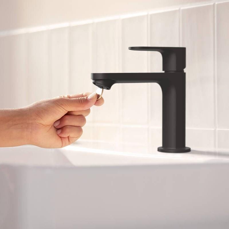 Hansgrohe Mono Basin Tap Hansgrohe Rebris S Single Lever Basin Mixer Tap 110 Coolstart in Matt Black