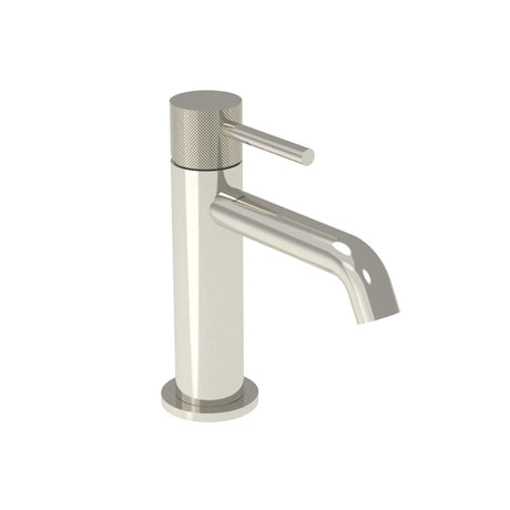 Saneux Mono Basin Tap Knurled Saneux Cos Deck Mounted Basin Mixer Tap in Brushed Nickel