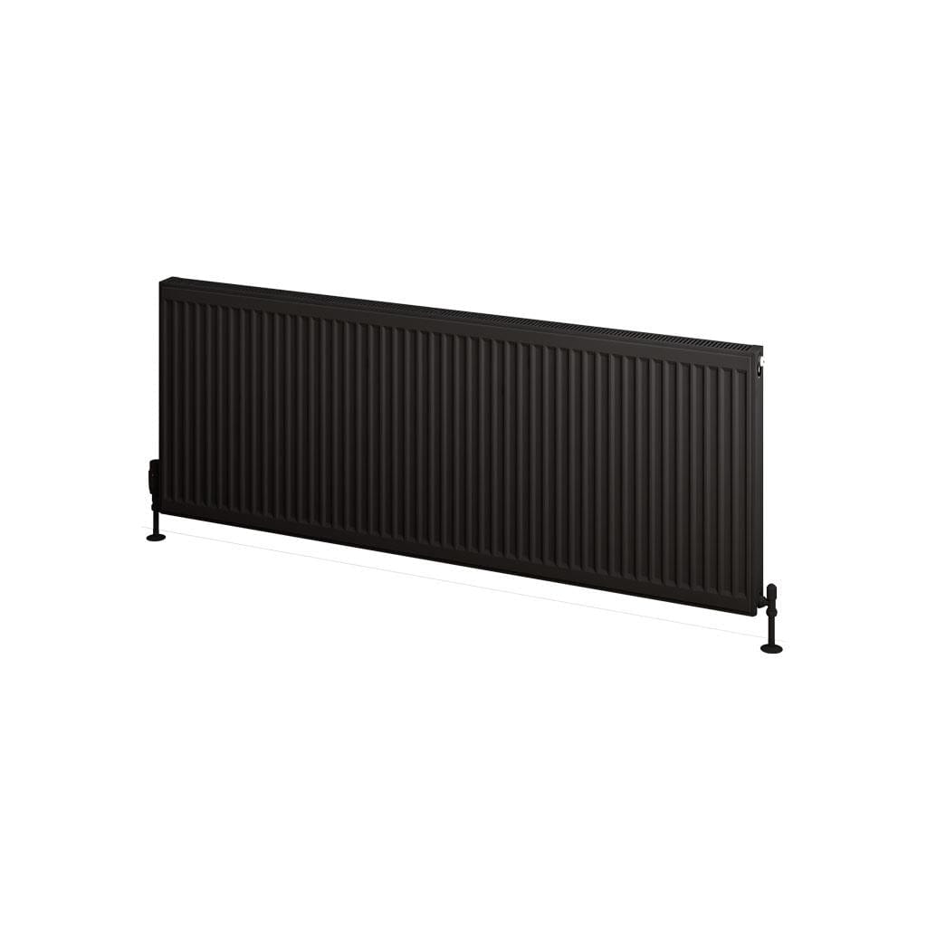 Aquarius Type 11 Aquarius Type 11 Compact Panel Radiator In Matt Black