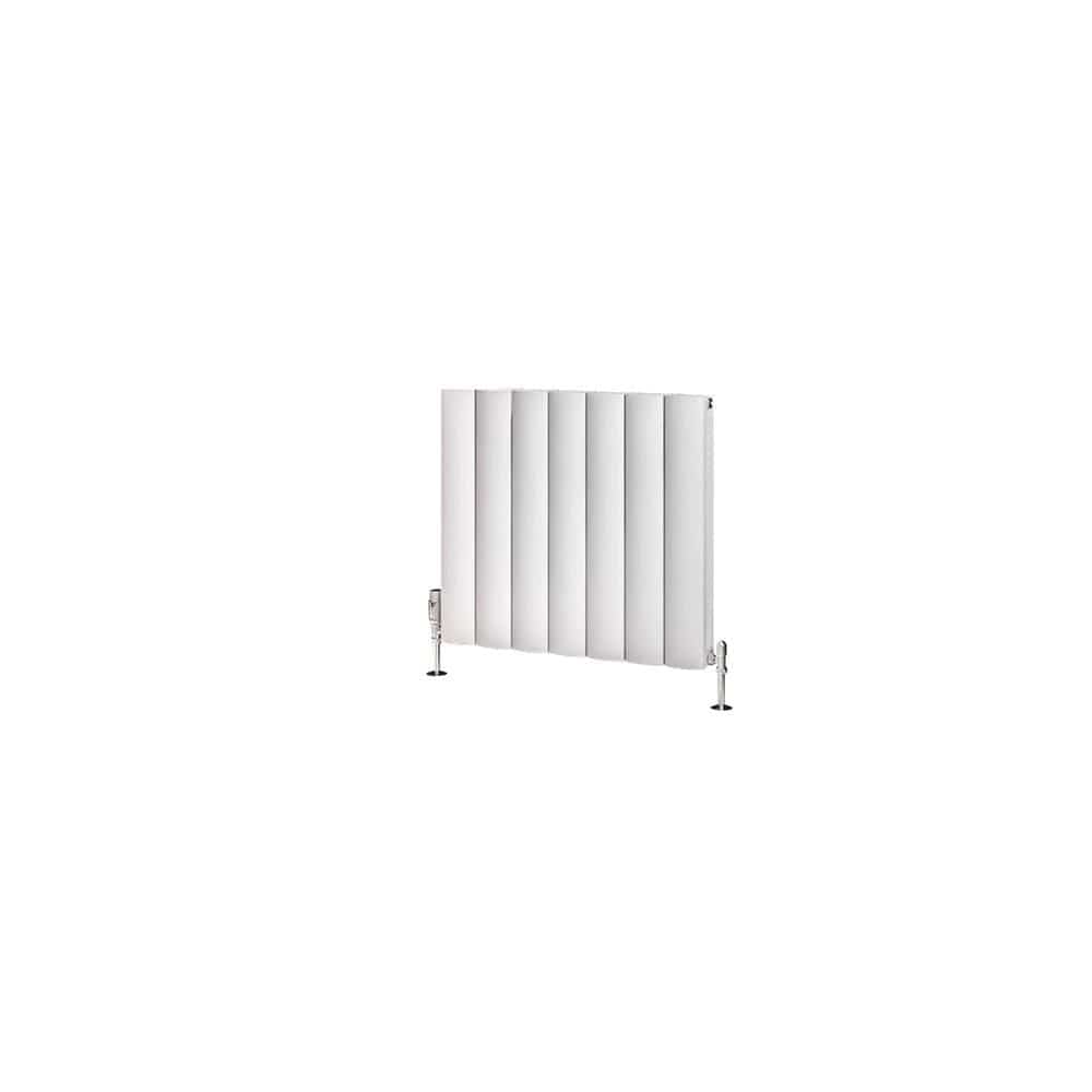 Eastbrook Panel Radiator Eastbrook Guardia Straight Horizontal Aluminium in Matt White