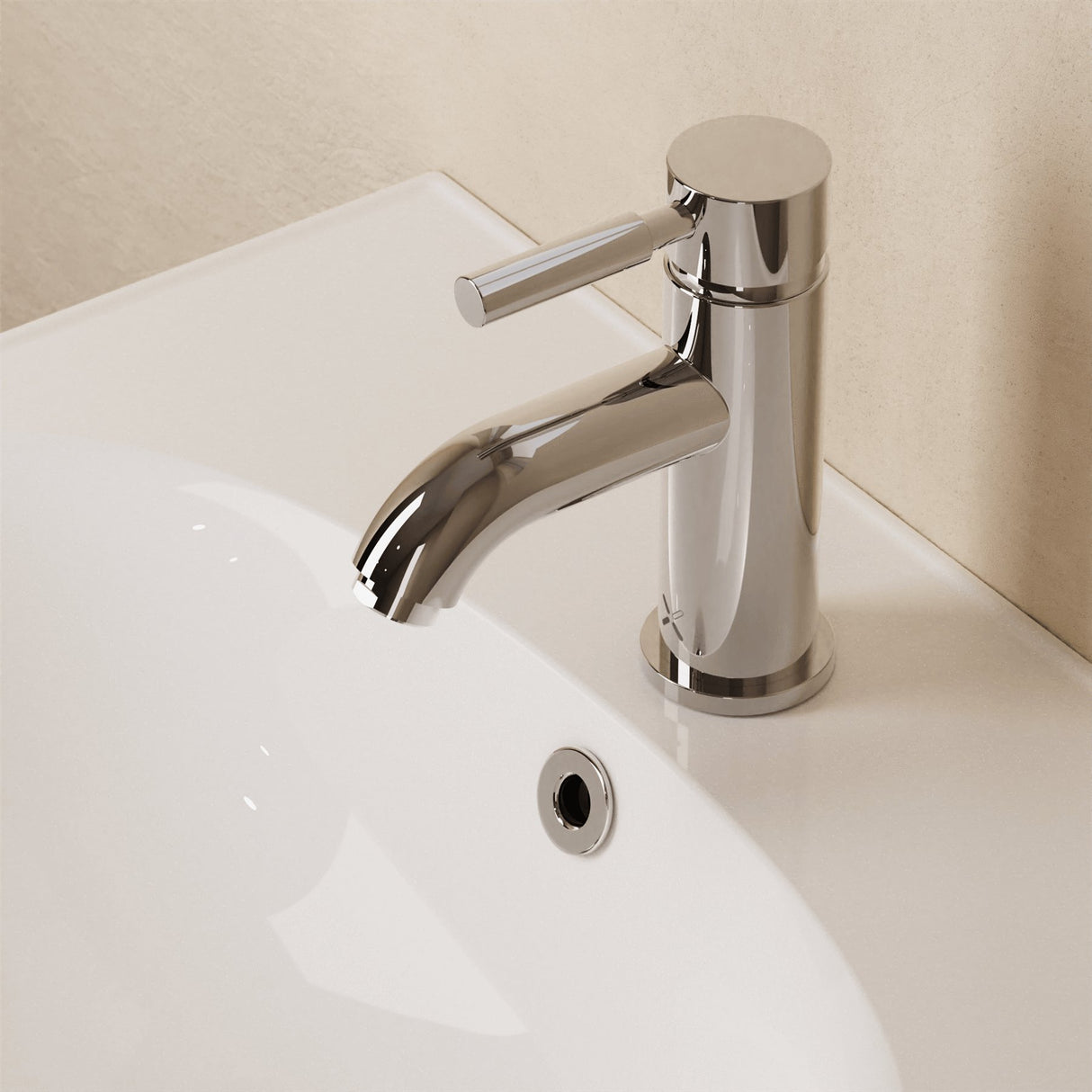 Crosswater Mono Basin Tap Crosswater Fusion Mono Basin Mixer Tap with Clicker Waste in Chrome