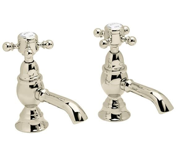 Heritage Pillar Basin Tap Vintage Gold Heritage Hartlebury Basin Pillar Taps (Pair)