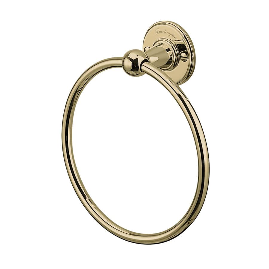 Burlington Towel Rails and Rings Gold Burlington Traditional Towel Ring