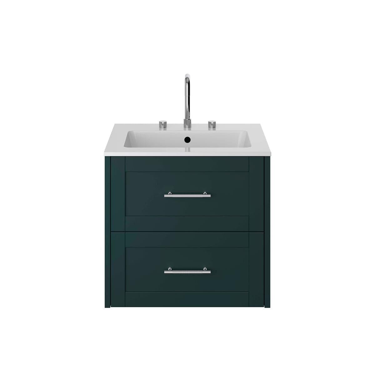 Heritage Wall Mounted Vanity Unit Classic Green / 0 Heritage Lynton 600mm Wall Mounted Vanity Unit with Basin