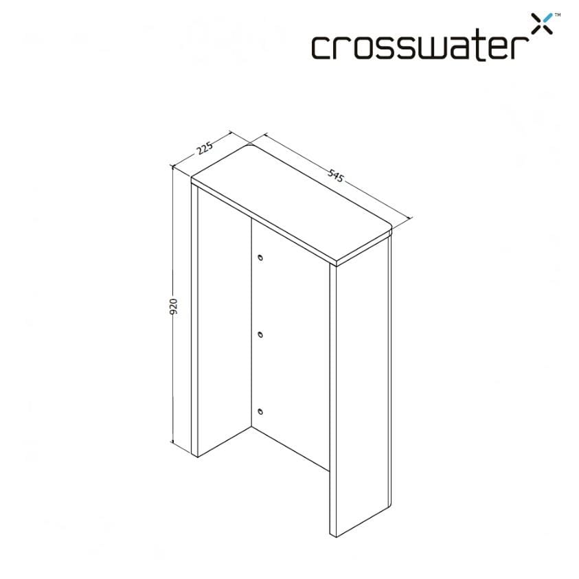 Crosswater WC Back To Wall Unit Crosswater WC Unit - 545mm Wide