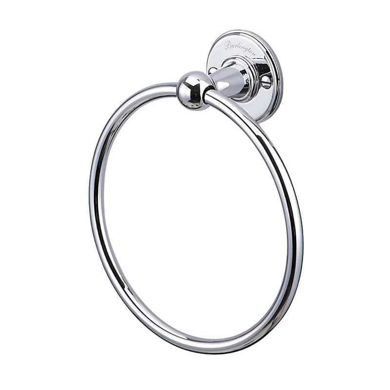 Burlington Towel Rails and Rings Chrome Burlington Traditional Towel Ring