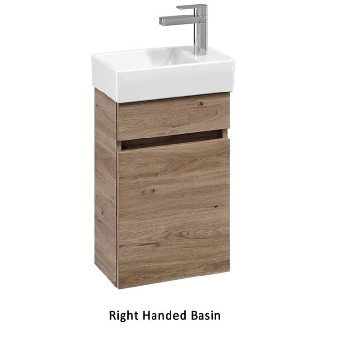 Villeroy & Boch Cloakroom Vanity Unit Villeroy & Boch Arto Wall Mounted 360mm One Door Cloackroom Vanity Unit with Basin
