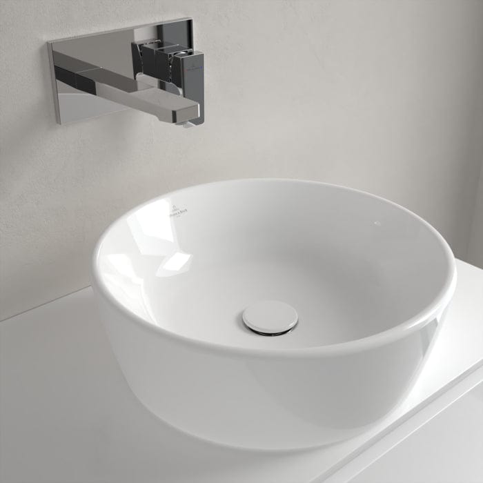 Villeroy & Boch Countertop Basin Villeroy & Boch Architectura Round 450mm Countertop Basin (with Overflow) in Alpin White