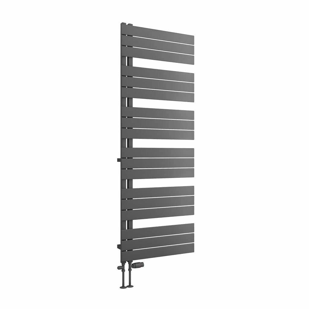 Eastbrook Designer Towel Radiator 1640 x 600 / Electric Only Eastbrook Helmsley Straight Vertical Designer Towel Rail in Matt Anthracite