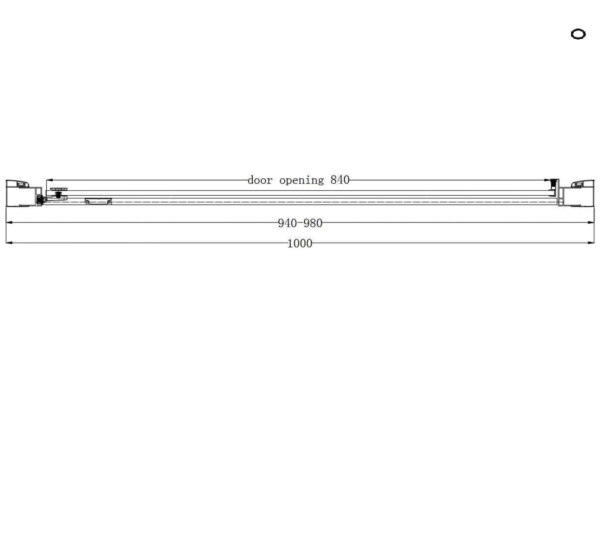 Eastbrook Hinged Shower Door Eastbrook Corniche 2000 8mm Hinged Shower Door