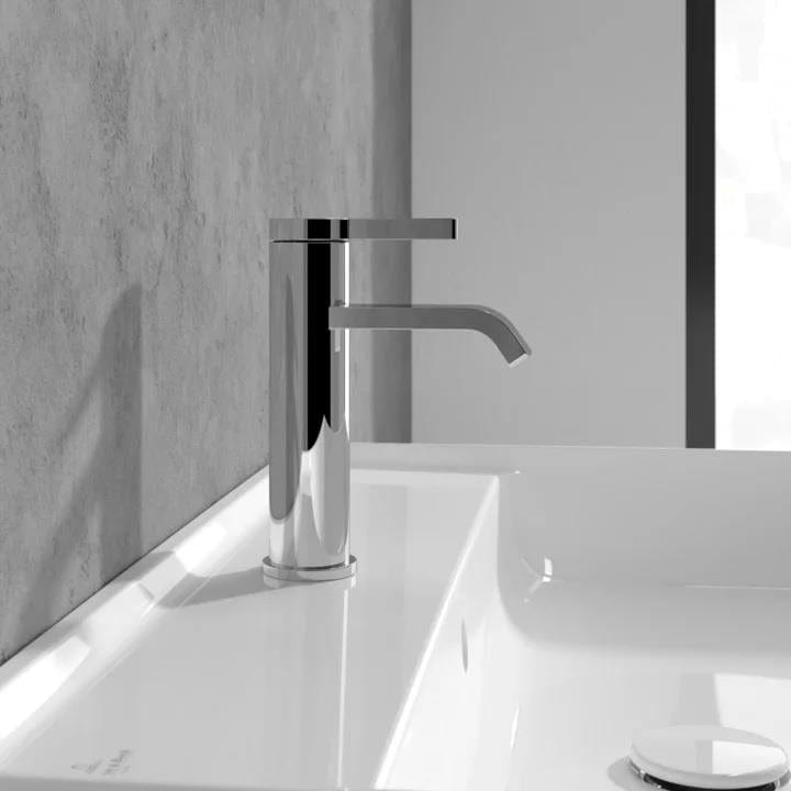 Villeroy & Boch Mono Basin Tap Villeroy & Boch Dawn Single Lever Basin Mixer Tap with Curved Spout