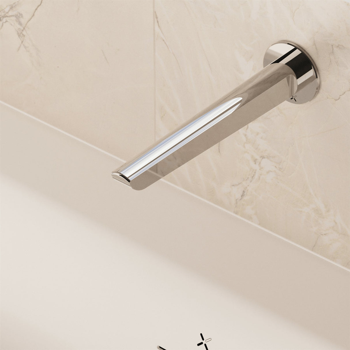 Crosswater Bath Spout Chrome Crosswater Foile Bath Spout