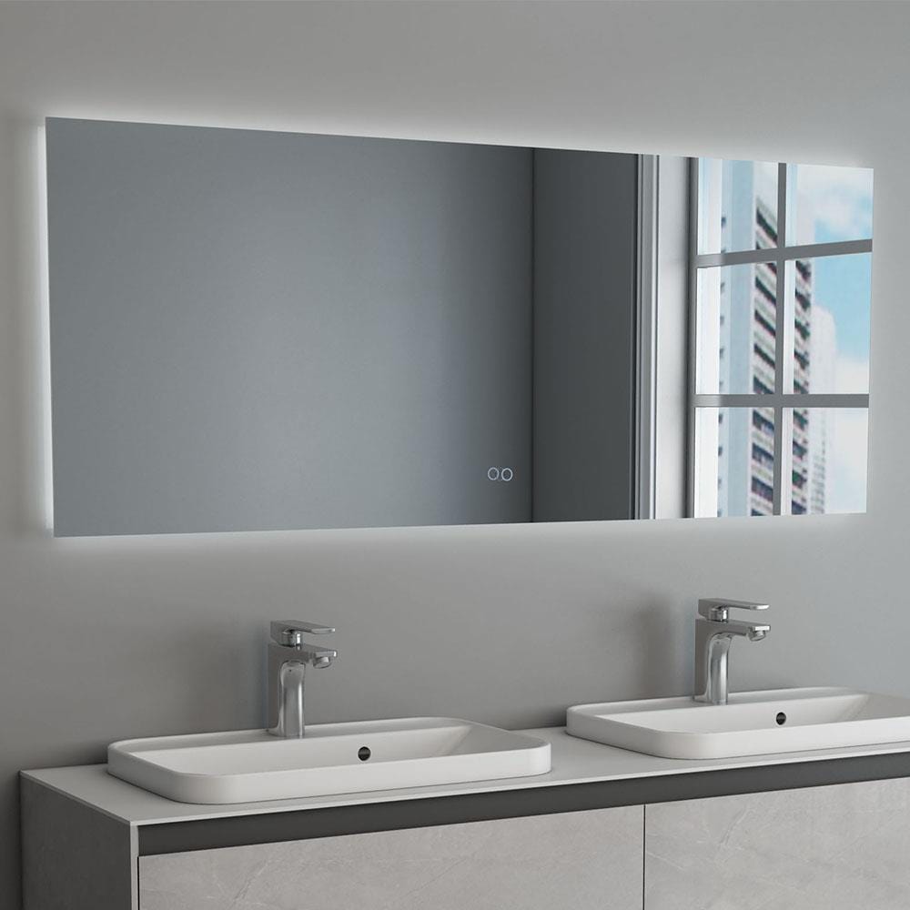 Aquarius Illuminated Mirror 1500 x 600 Aquarius KF-Series Illuminated Mirror with Demista