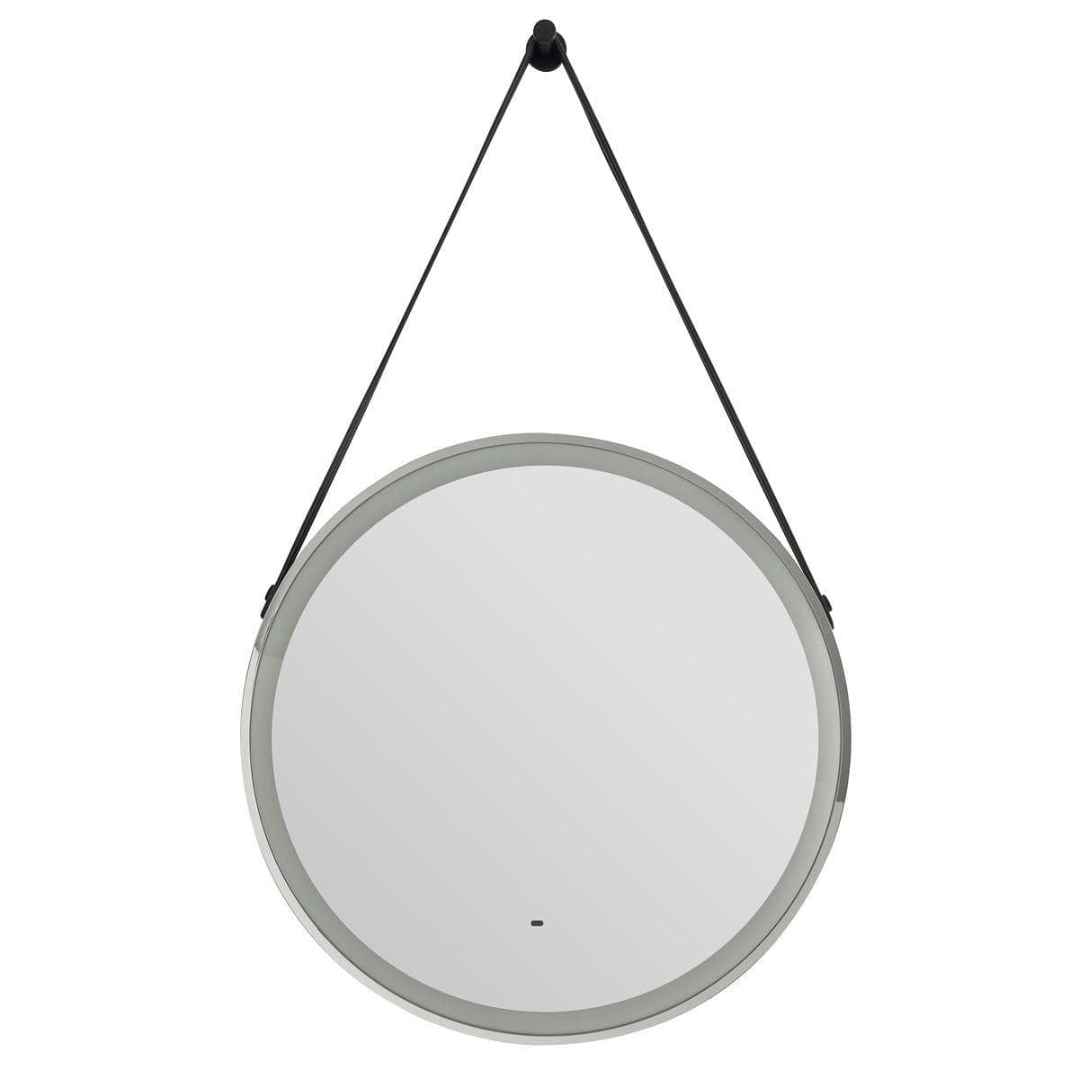 Heritage Illuminated Mirror 800mm / Chrome Heritage Amberley illuminated Circular Mirror with Demister and Hanging Strap
