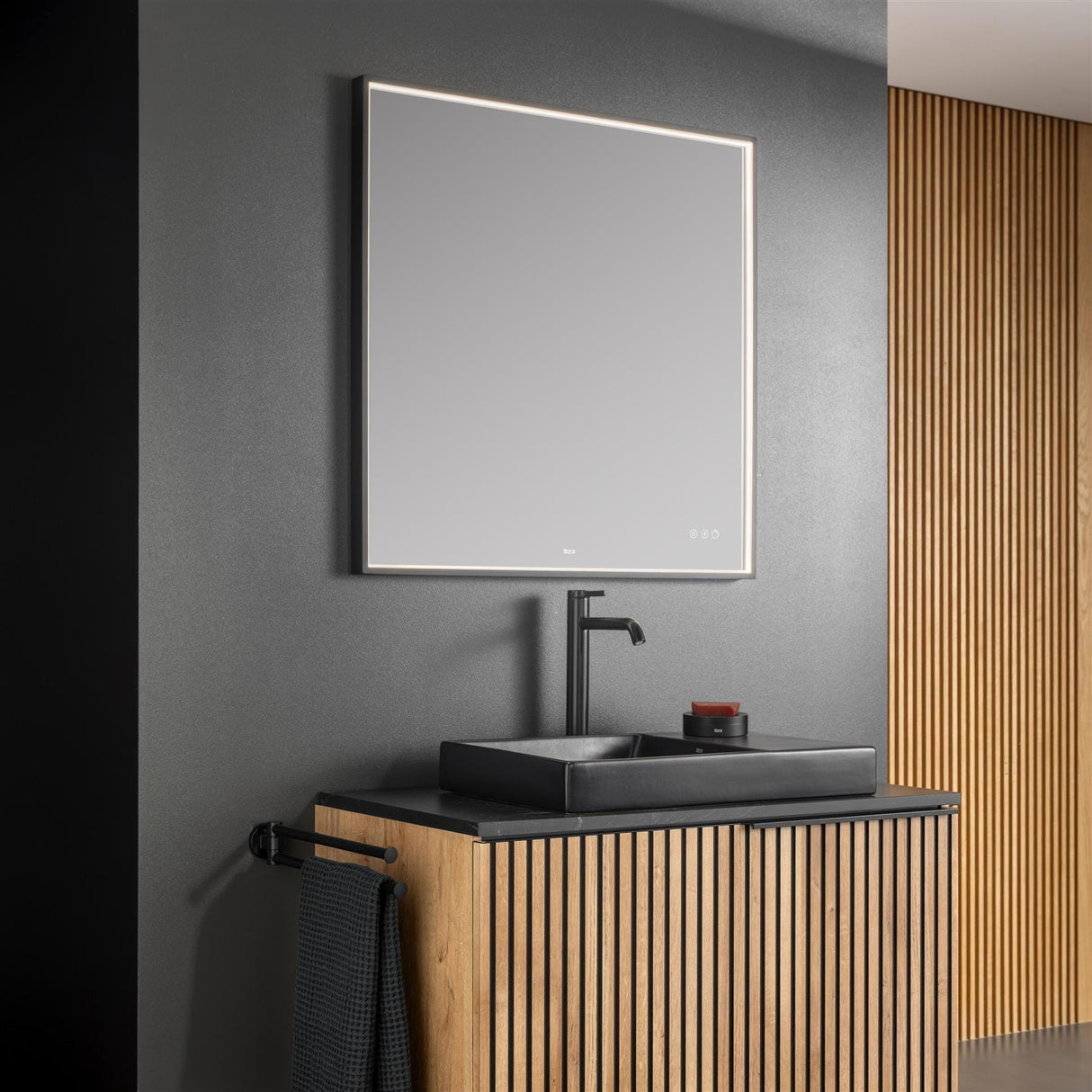Roca Illuminated Mirror Roca Mirai Comfort LED Illuminated Mirror with Perimeter Lighting