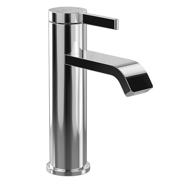 Villeroy & Boch Mono Basin Tap Chrome Villeroy & Boch Dawn Single Lever Basin Mixer Tap with Curved Spout