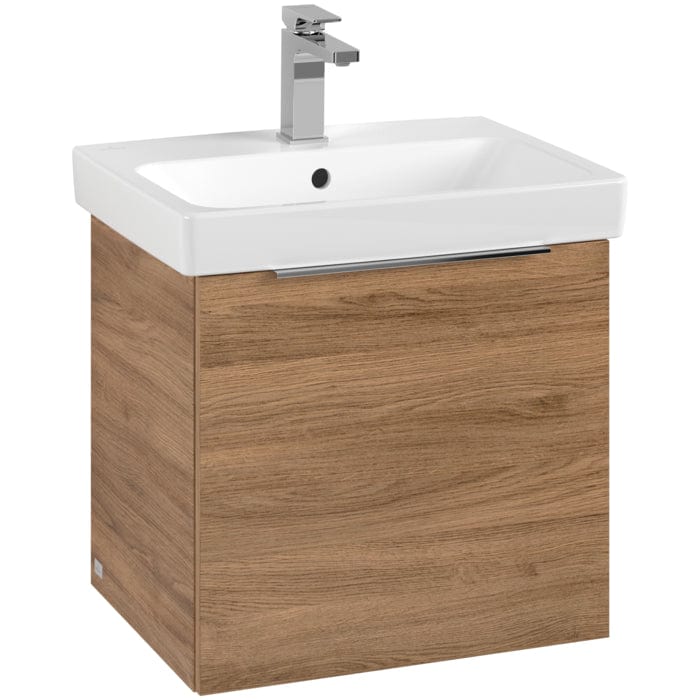 Villeroy & Boch Wall Mounted Vanity Unit Villeroy & Boch Architectura Wall Hung Vanity Unit 500mm One Drawer with Basin