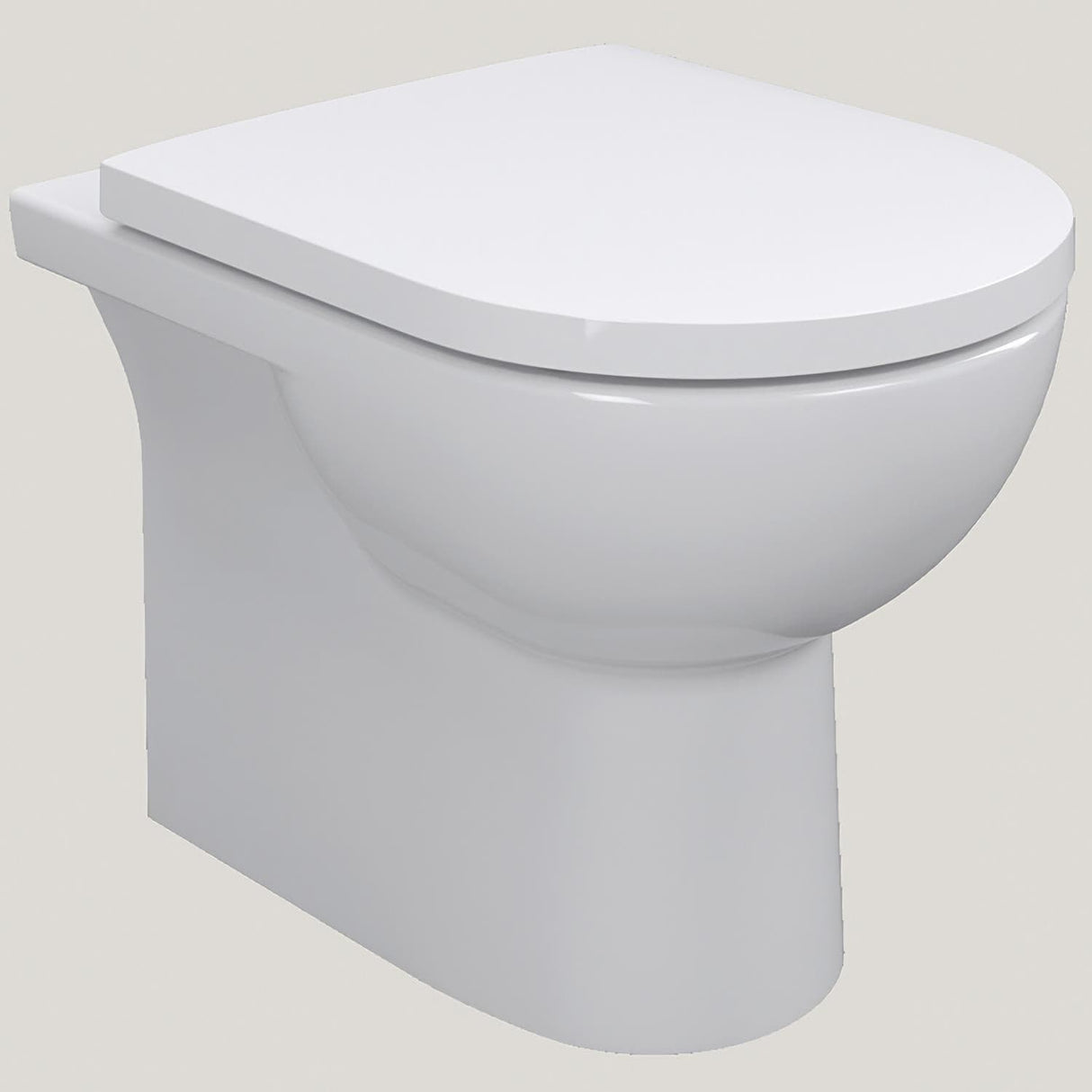 Imex Back To Wall Toilet Imex Ivan Rimless Back to Wall Toilet with Soft Close Seat in White