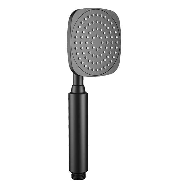 Flova Shower Handset Matt Black Flova Square Pressure Boost Shower Handset