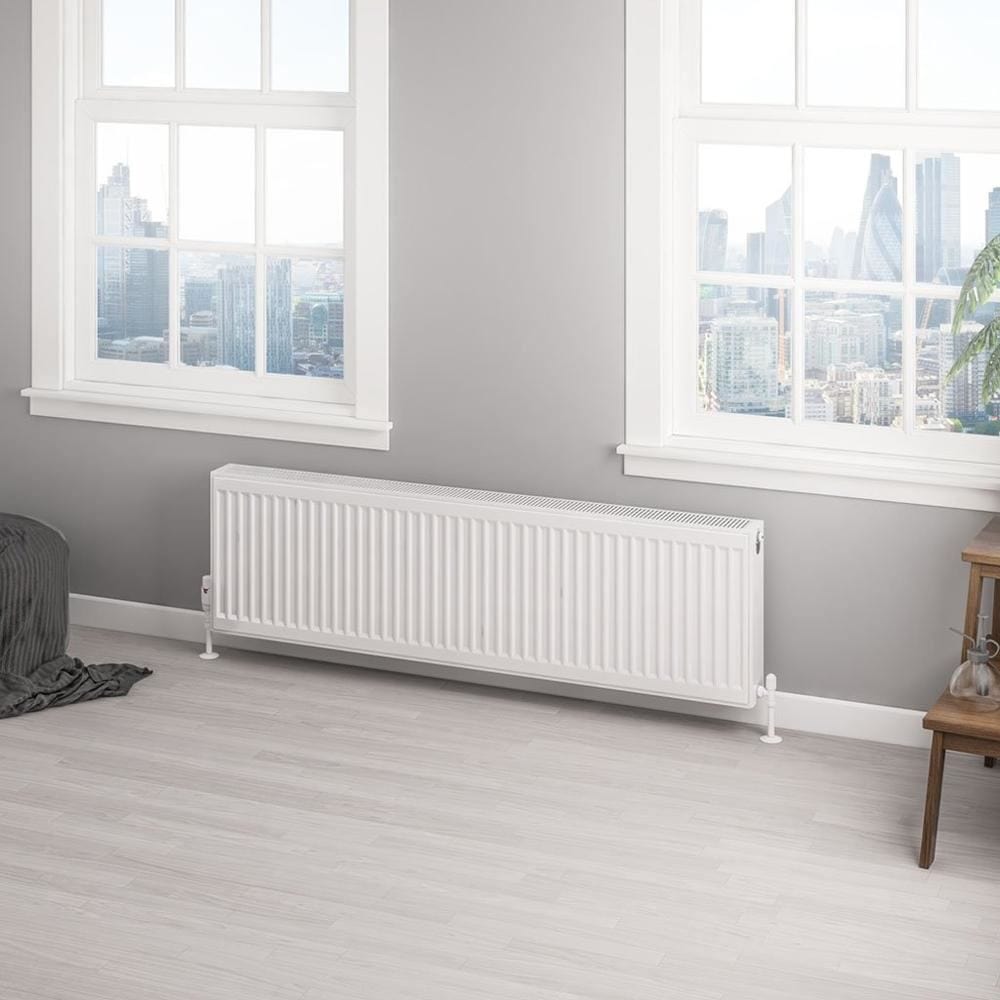 Aquarius Type 22 400 x 1400mm Aquarius Type 22 Compact Panel Radiator in Gloss White