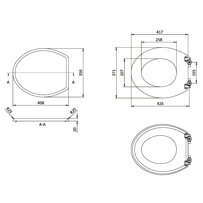 Burlington Toilet Seat Burlington Guild Close Toilet Seat