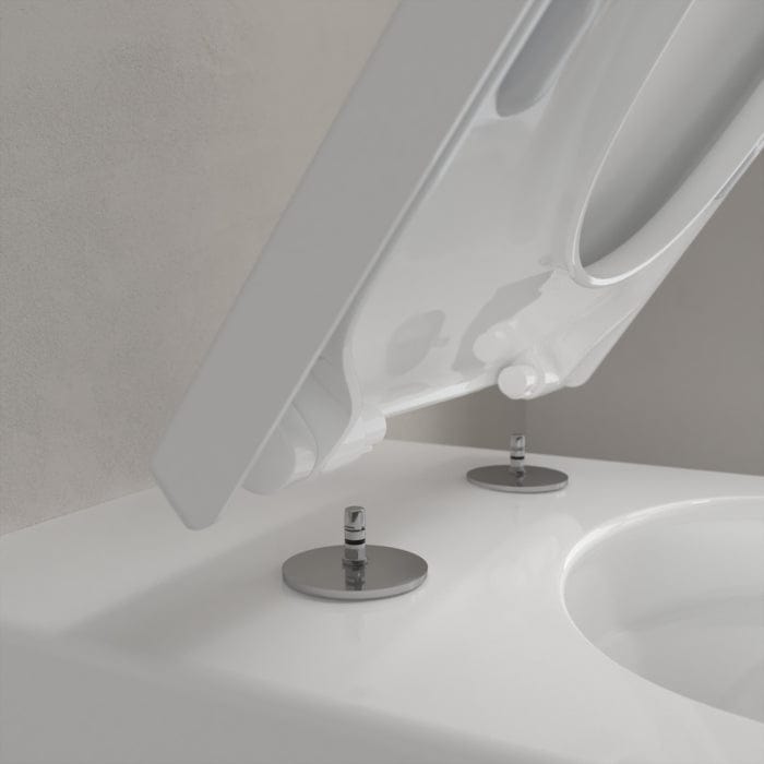 Villeroy & Boch Back to Wall Toilet Villeroy & Boch Subway 3.0 Rimless Back to Wall Toilet with Soft Close Seat