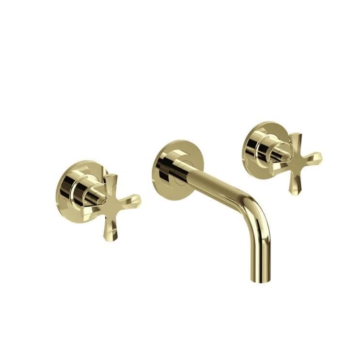 Burlington Wall Mounted Basin Tap Gold Burlington Riviera Wall Mounted 3 Hole Basin Mixer Tap
