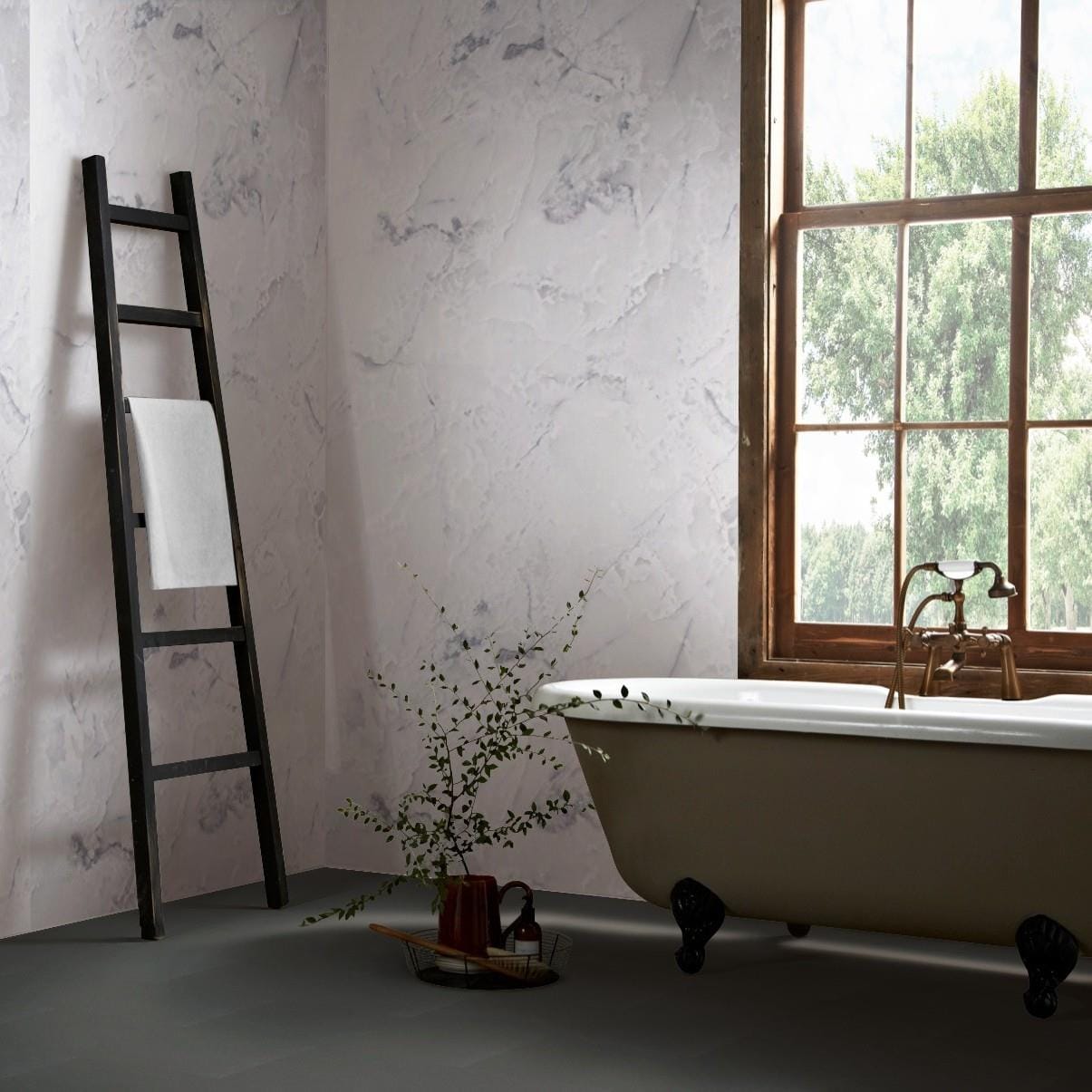 Multipanel Click Flooring Multipanel Click Drop 1.85M² Interlocking Vinyl Floor Tiles Stone Effect - Urban Anthracite Grey