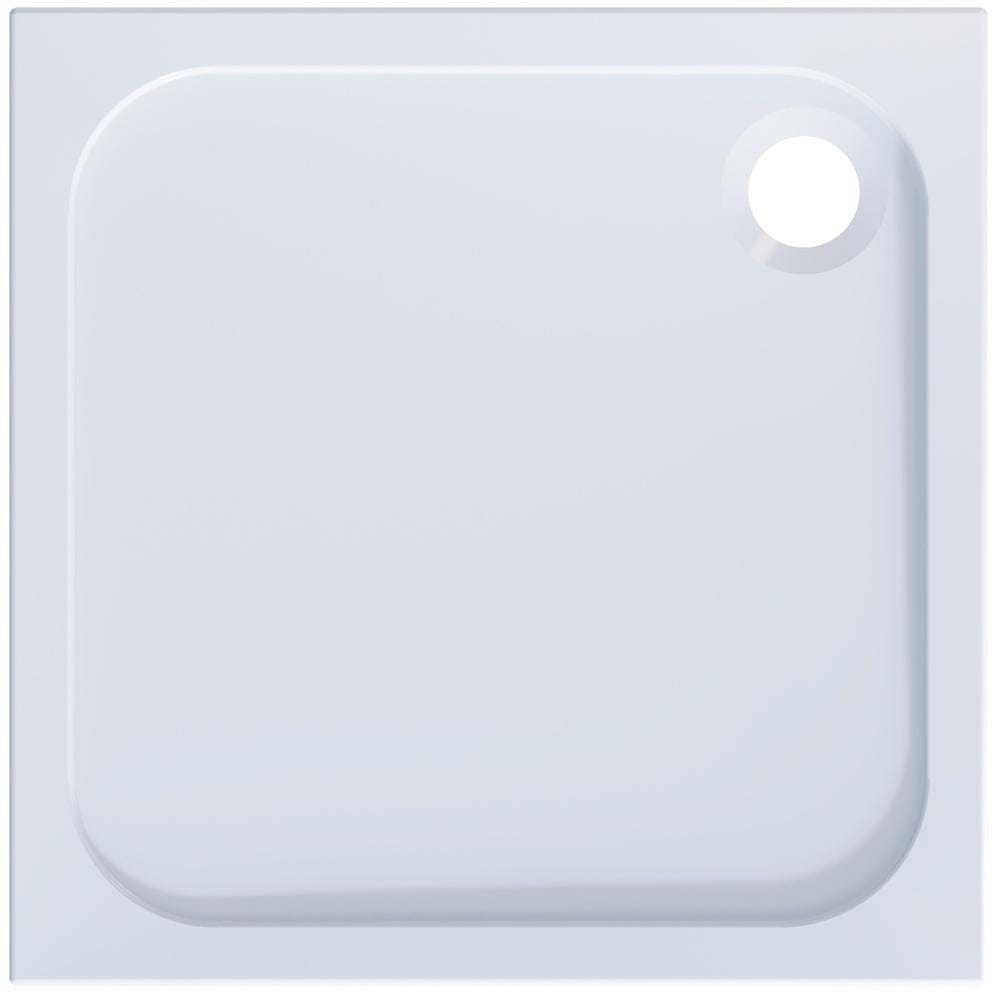Aquarius Square Shower Tray 700 x 700mm Aquarius Pluvia 45mm Stone Resin Square Shower Tray