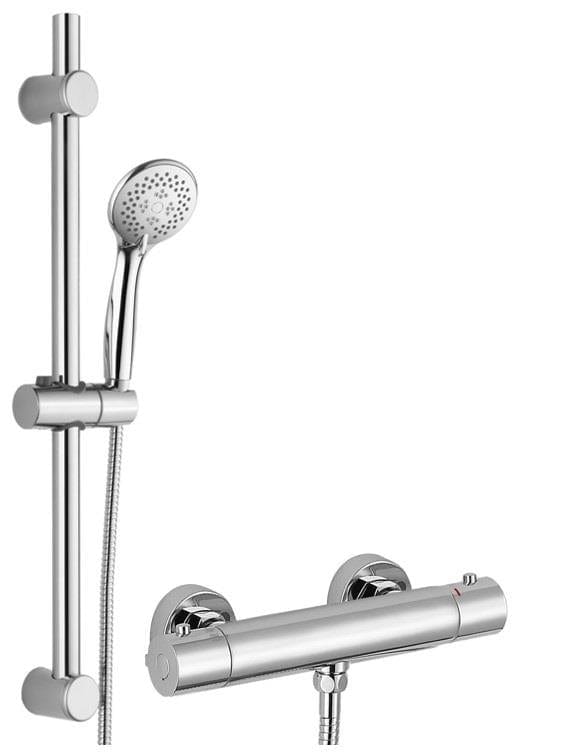 Crosswater Shower Set Aquarius RainLux Easy-Fit Round Bar Shower Valve and Kit