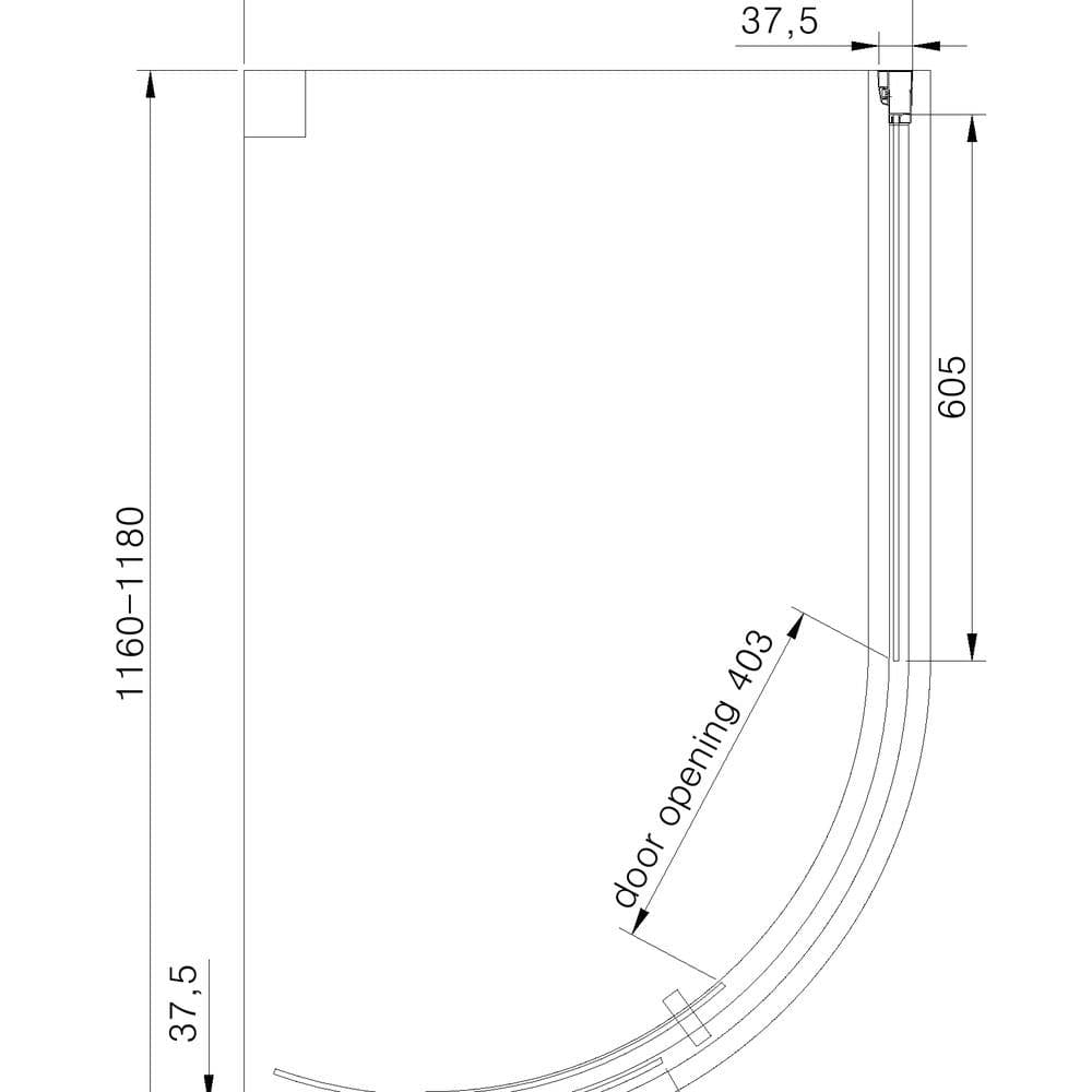 Eastbrook Vantage 2000 Quadrant Shower Enclosure