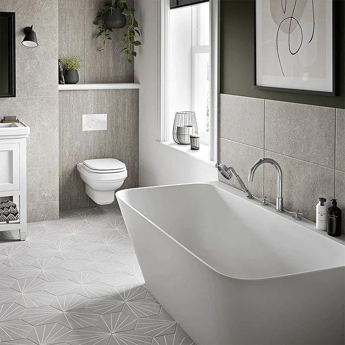 Burlington Riviera 4 Hole Bath Mixer Tap and Shower Handset