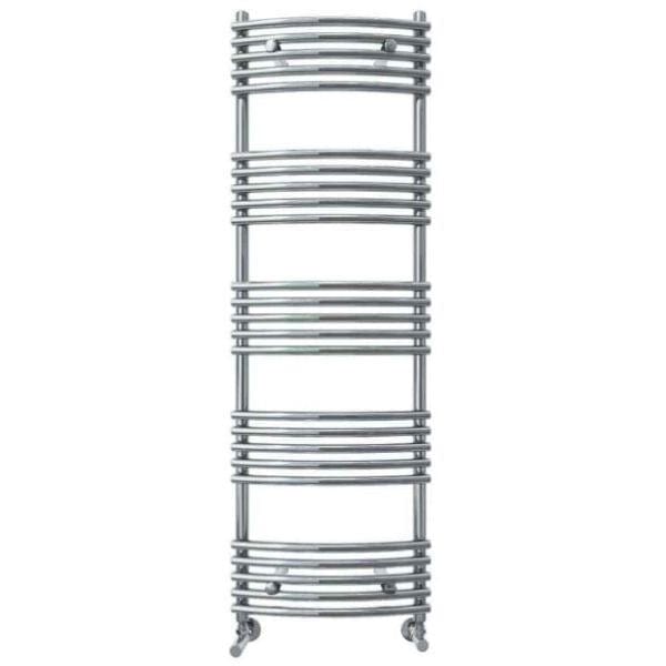 Vogue Designer Towel Radiator 1508 x 500 / Central Heating Vogue Melody Curved Designer Towel Radiator in Chrome