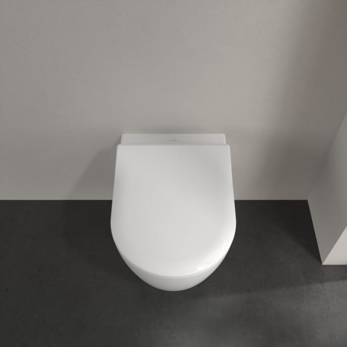 Villeroy & Boch Wall Hung Toilet Villeroy & Boch Avento Combi-Pack Wall Hung Rimless DirectFlushToilet with Slimline Soft Close Seat