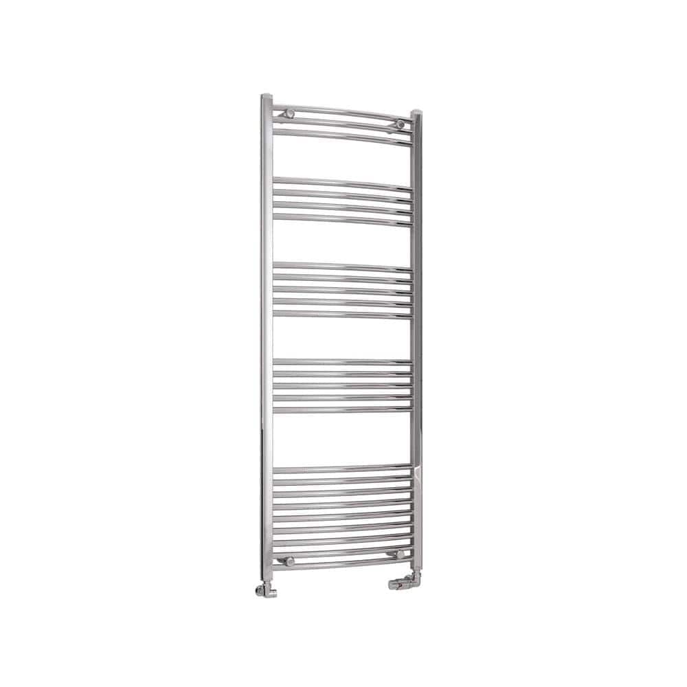 Eastbrook Wendover Curved Vertical Heated Towel Rail in Chrome