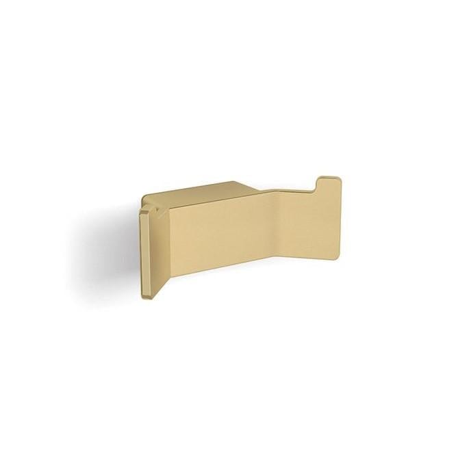 HiB Robe Hook Brushed Brass HiB Atto Robe Hook
