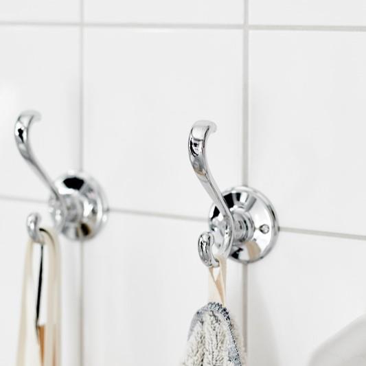 Miller Stockholm Double Robe Hook in Chrome
