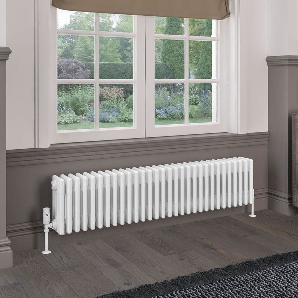Eastbrook Rivassa Traditional 4 Column Radiator in Gloss White