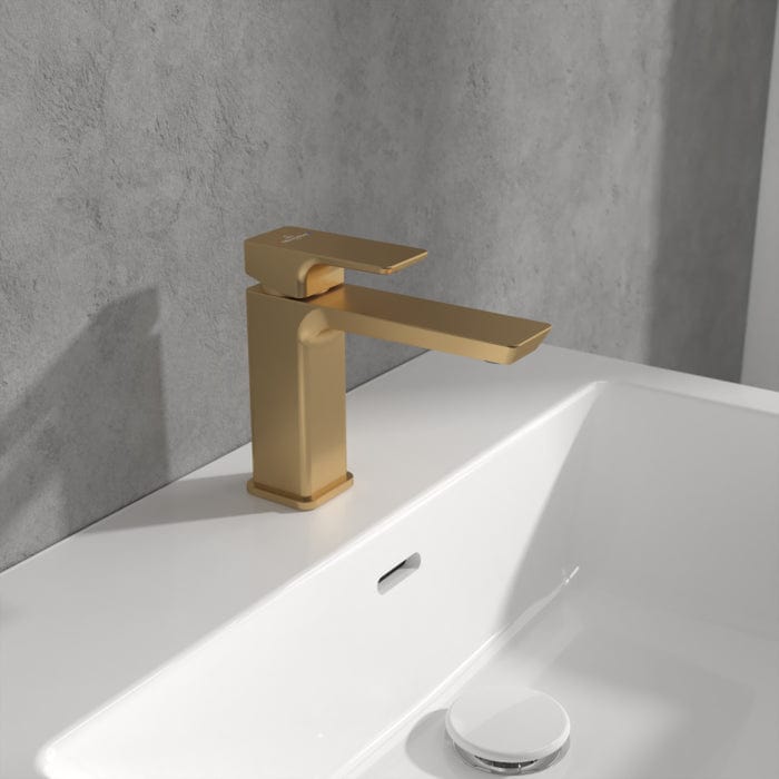 Villeroy & Boch Basin Tap Brushed Gold / No Villeroy & Boch Subway 3.0 Basin Mixer Tap