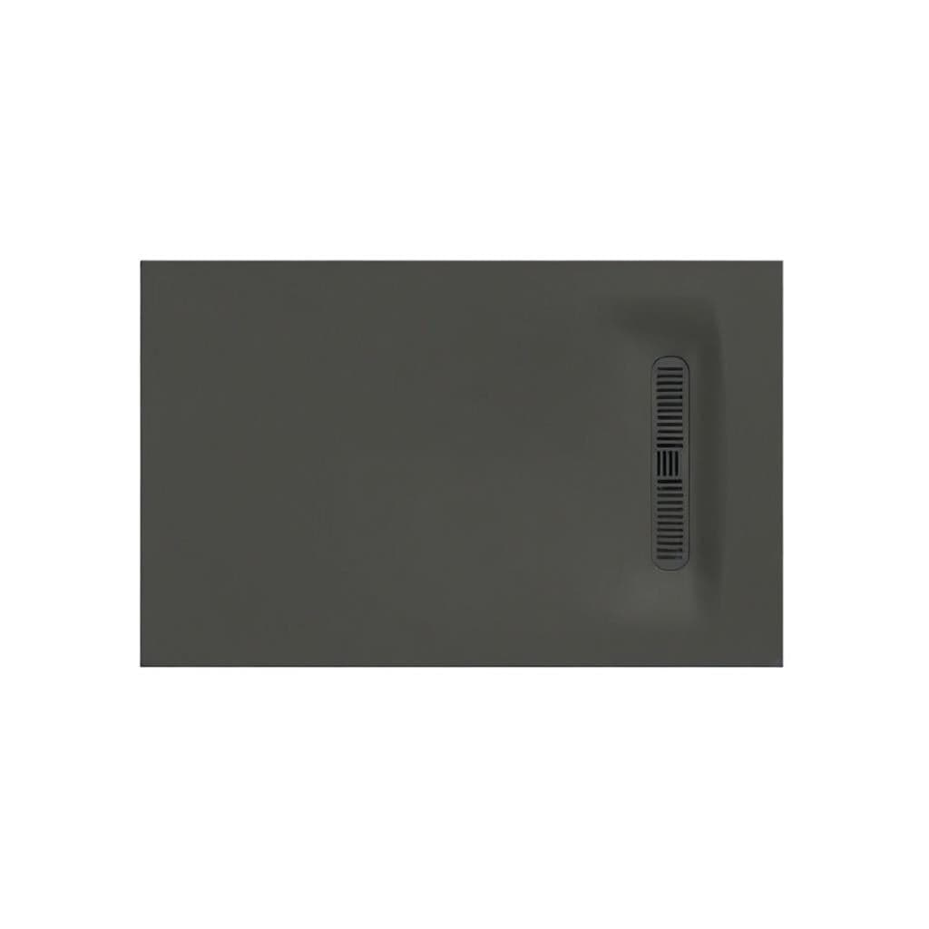 Crosswater Rectangle Shower Tray Matt Grey / 800 x 1200mm Crosswater Vito Rectangle 25mm Stone Resin Shower Tray