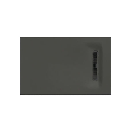 Crosswater Rectangle Shower Tray Matt Grey / 800 x 1200mm Crosswater Vito Rectangle 25mm Stone Resin Shower Tray