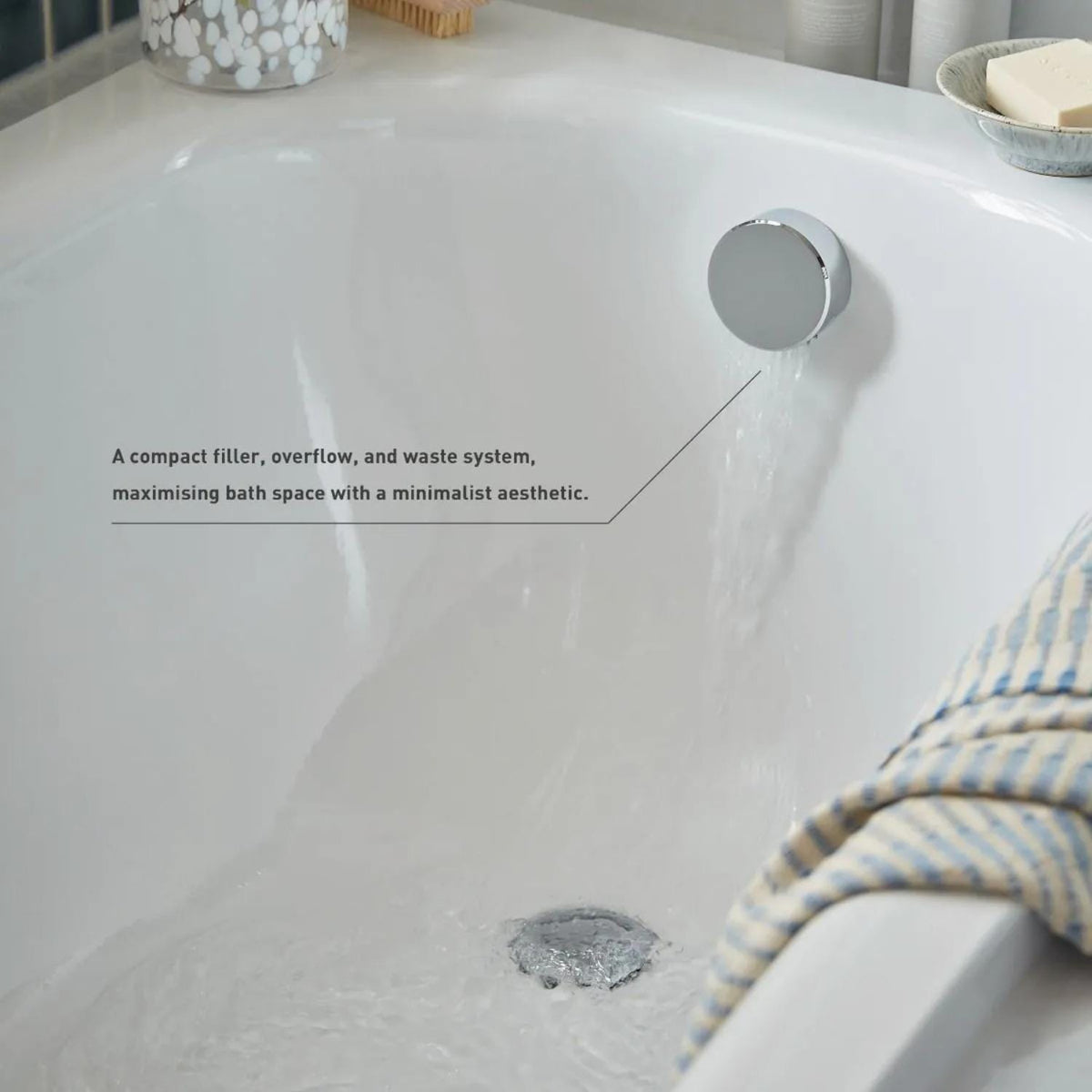 UK Bathroom Store Vado Clic-Clac Bath Filler Waste and Overflow