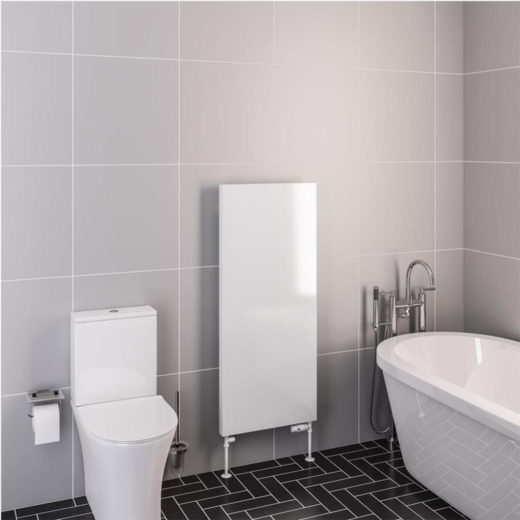 Eastbrook Flat Panel Radiator 1200 x 510mm / Central Heating Eastbrook Wingrave Flat Panel Radiator In Gloss White