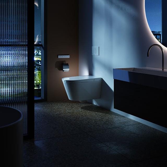 Ideal Standard Smart Toilet Ideal Standard i.life E Wall Hung Electronic Smart Toilet and Soft Close Seat