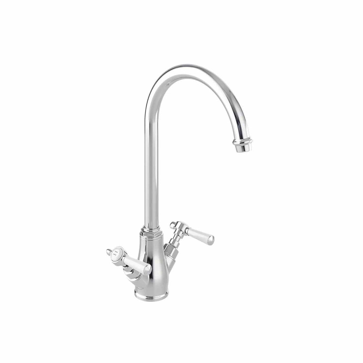 Vado Kitchen Tap Chrome Booth & Co. Axbridge Mono Kitchen Mixer Tap with Lever Handles