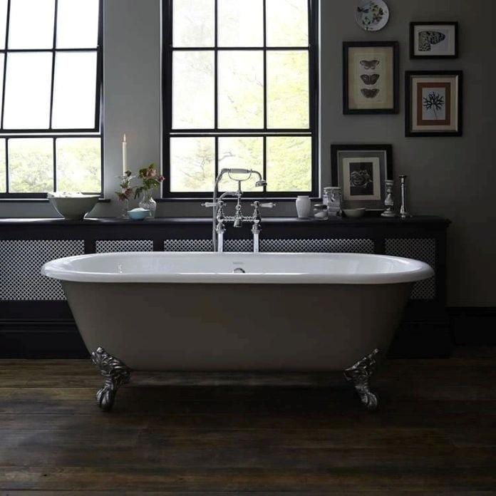 Heritage Roll Top and Slipper Freestanding Bath Heritage Grand Buckingham Freestanding Cast Iron Bath with Feet