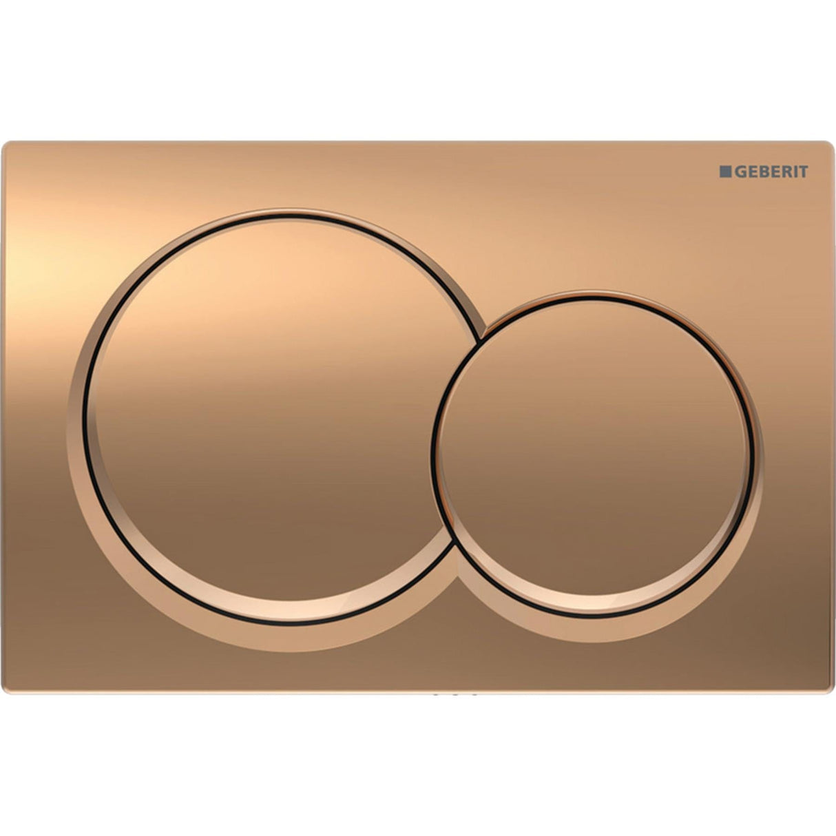 Geberit Flush Plate Geberit Alpha Flush Plate with Round Buttons