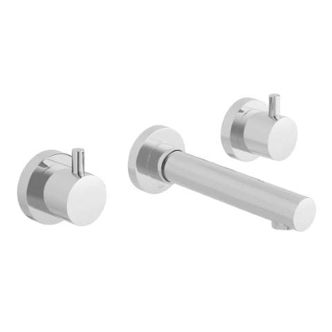 VADO Wall Mounted Basin Tap Vado Zoo 3 Hole Wall Mounted Basin Mixer Tap in Chrome