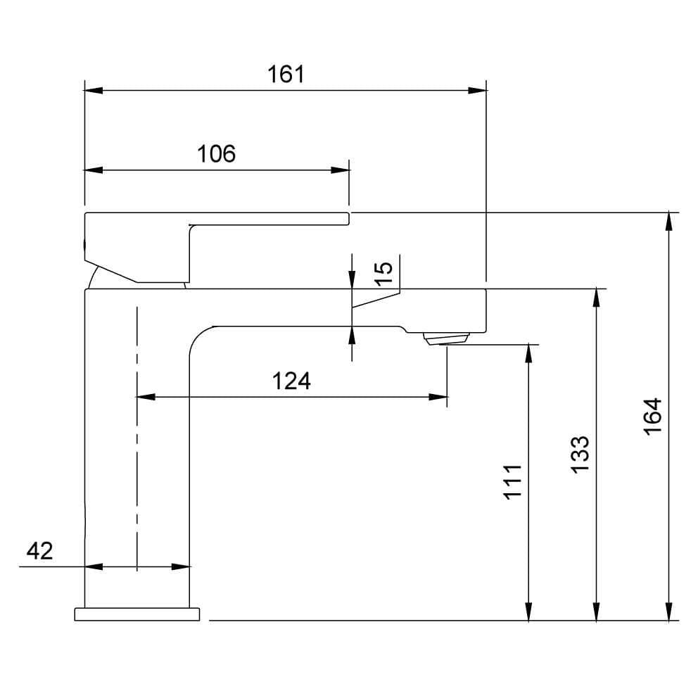 Villeroy & Boch Mono Basin Tap Villeroy & Boch Architectura Single Lever Mono Basin Mixer Tap in Chrome